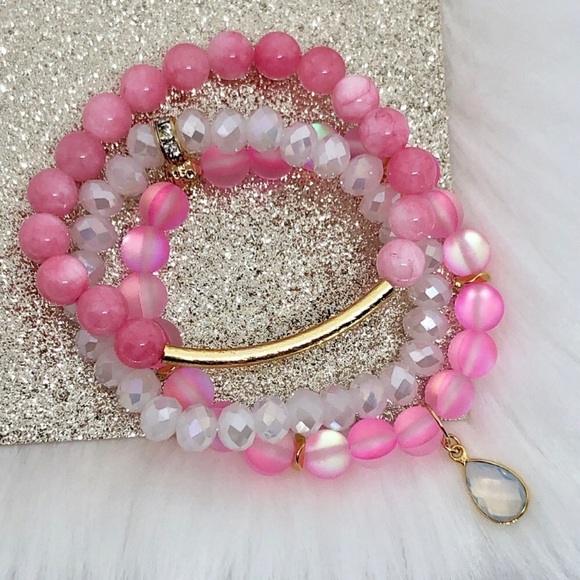 Watermelon Jade Bracelet - Picture 5 of 8